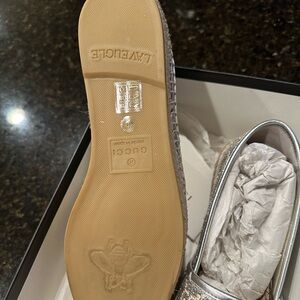 Brand new Gucci Espadrilles size 40 never worn . Comes with box and shoe bag